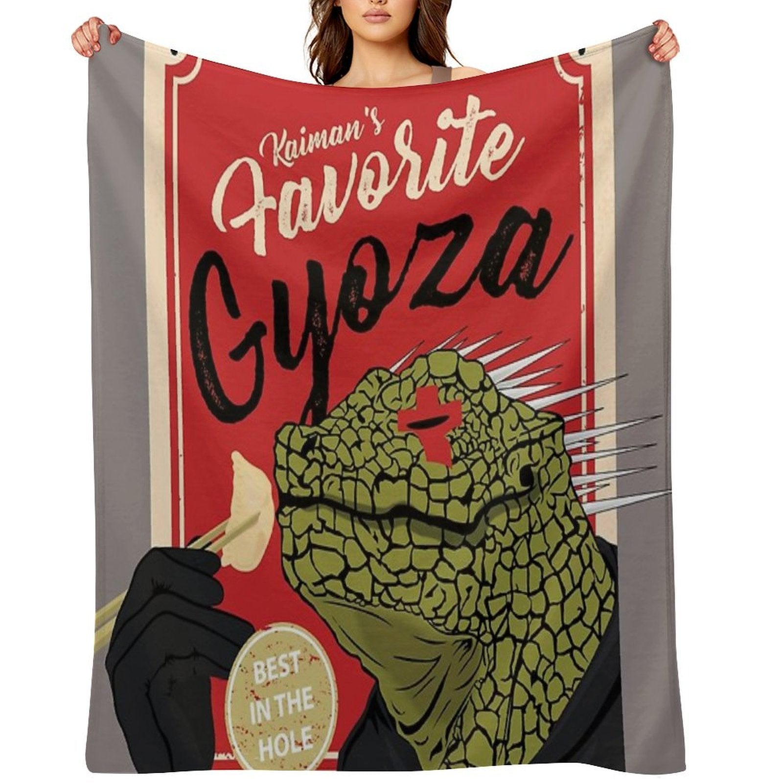 Dorohedoro Anime Kaiman Eating Gyoza Multi-functional Throw Blanket