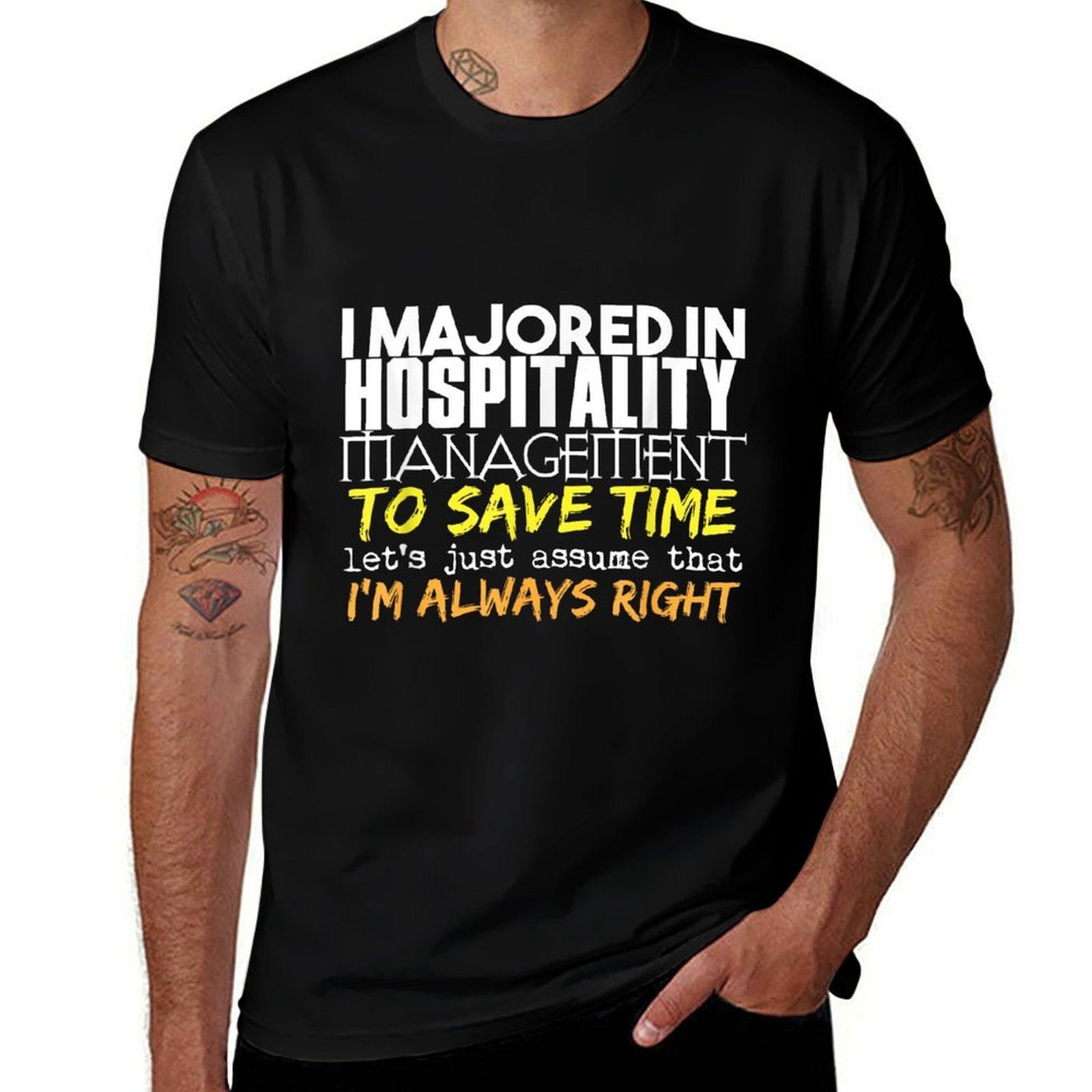 Hospitality Management Major for Back to School Gift  Classic T-Shirt