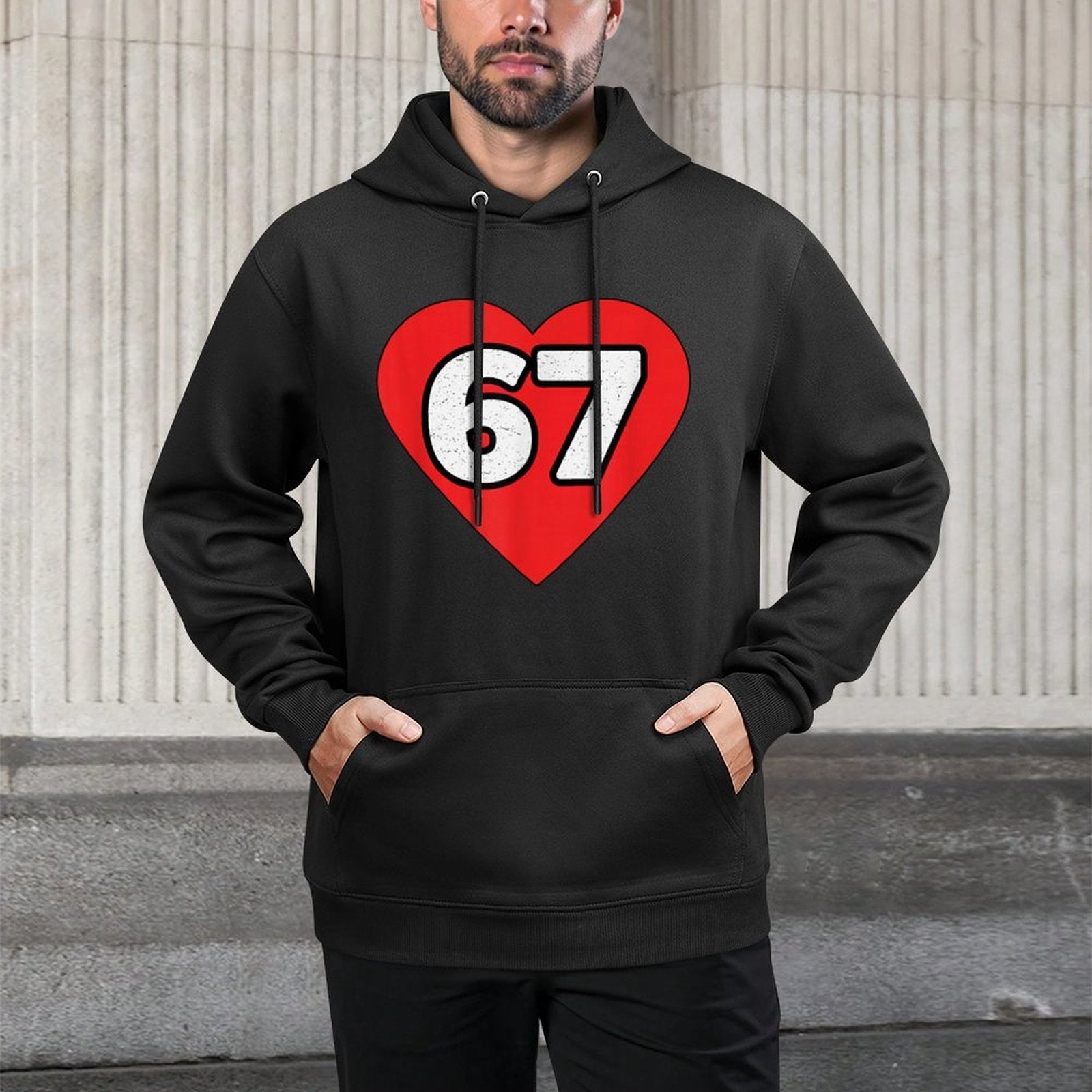 I Love 6 7 Classic Meme Six Seven Versatile Streetwear Hoodie