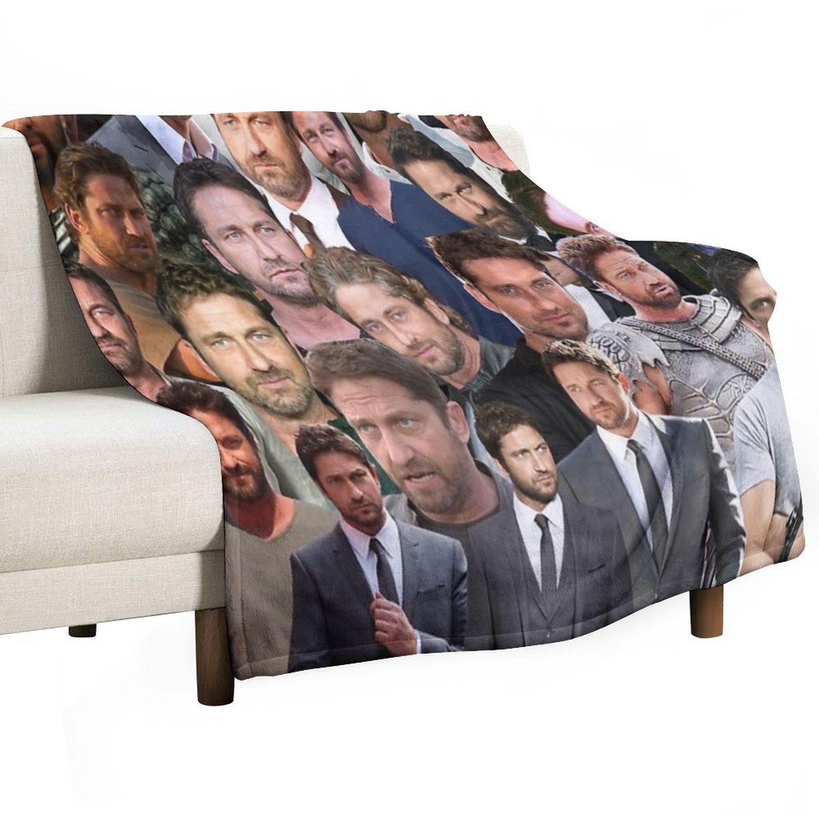 Gerard Butler Photo Collage Gift-ready Throw Blanket