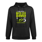Kids Race Car 5 Years Old Birthday Kid Racing Car 5th B-Day Kangaroo Pocket Hoodie