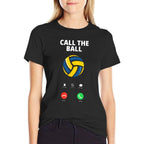 Call The Ball Funny Volleyball  Slim-fit Cut T-Shirt