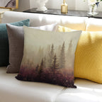 Wander in The Fog Soft Gift Ready Throw Pillow