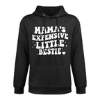 Mamas Little Expensive Bestie Mommy And Me Matching Colorfast Hoodie
