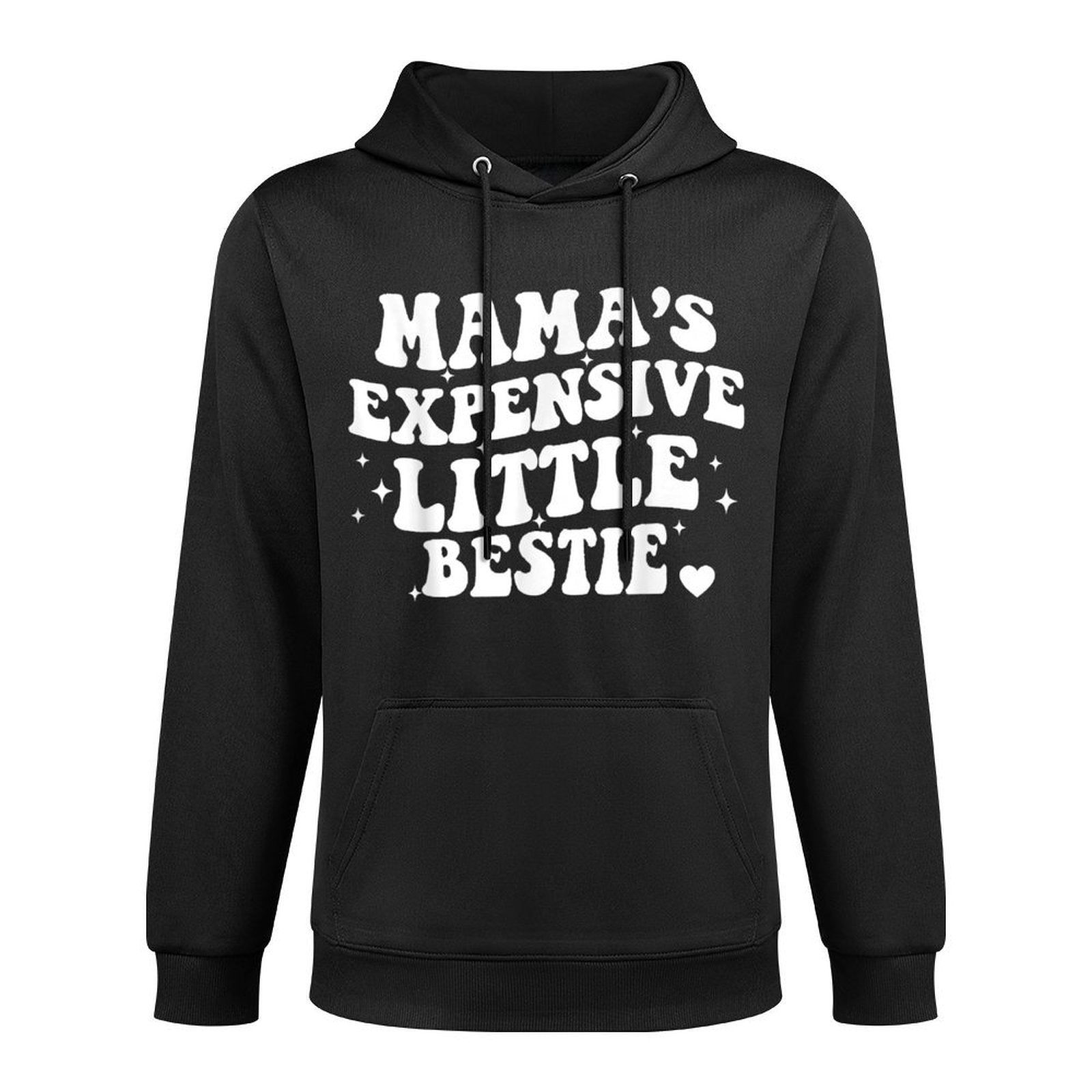Mamas Little Expensive Bestie Mommy And Me Matching Colorfast Hoodie