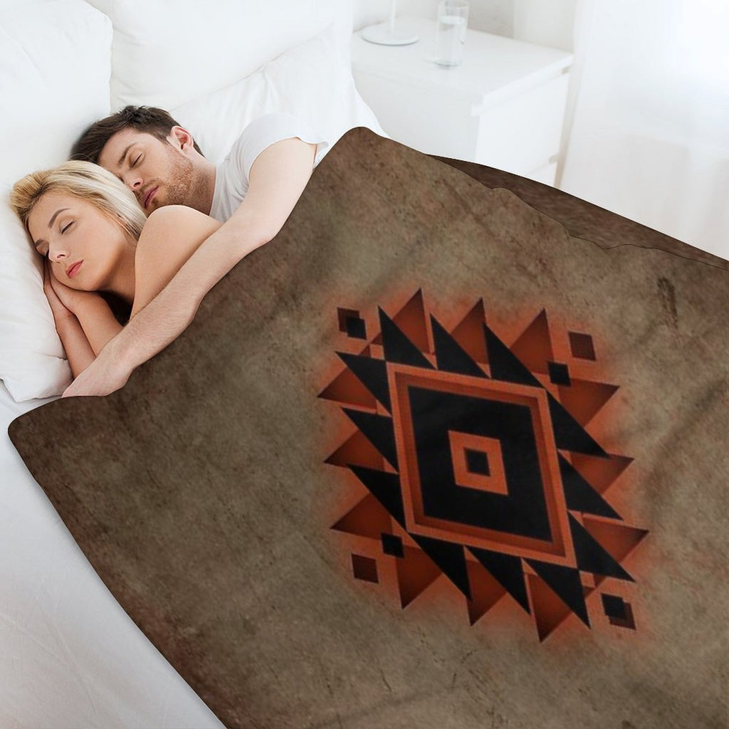 Southwestern Tribal Design Quick-dry Throw Blanket