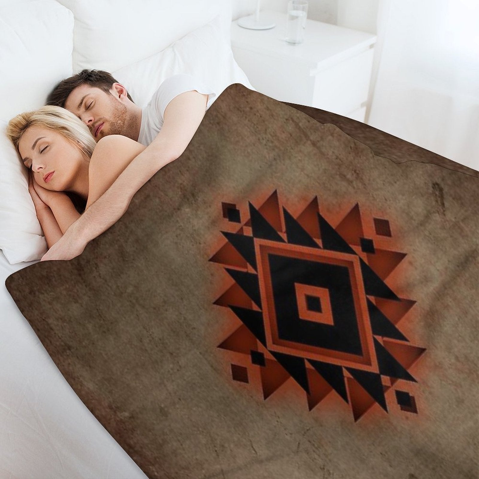 Southwestern Tribal Design Quick-dry Throw Blanket