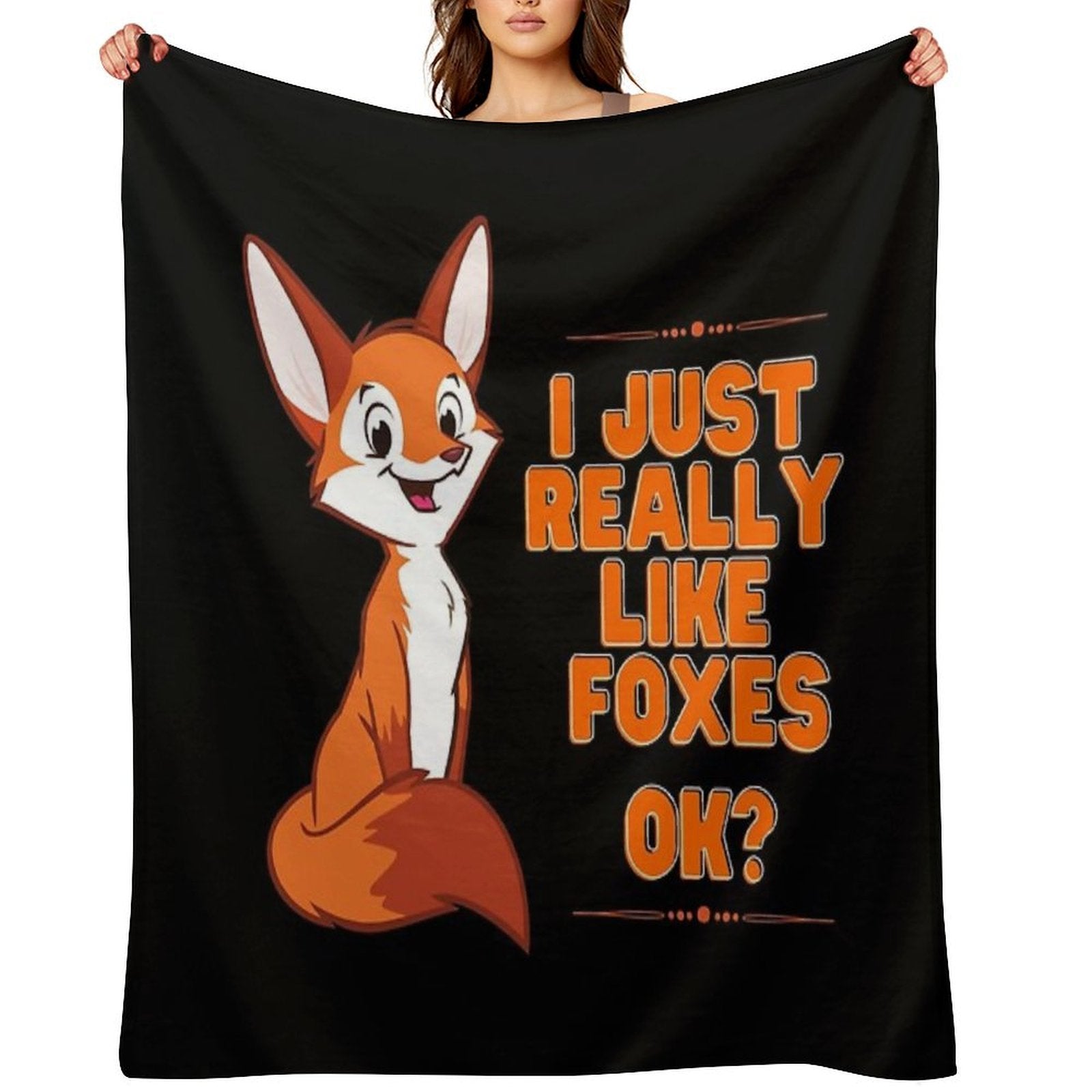 I Just Really Like Foxes Ok Anti-pilling Throw Blanket