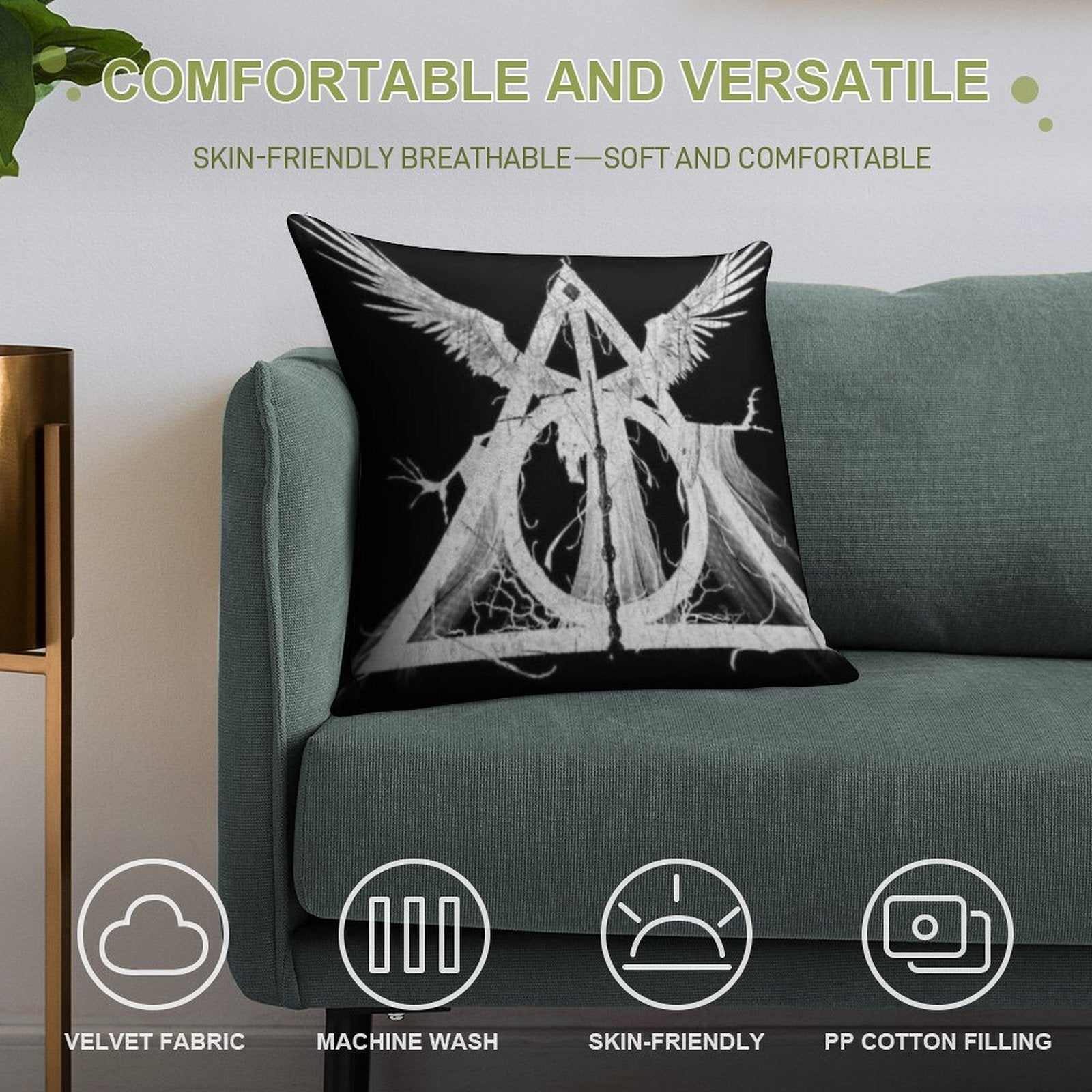 PRISMATIC SOUL Soft Shrink-Resistant Throw Pillow