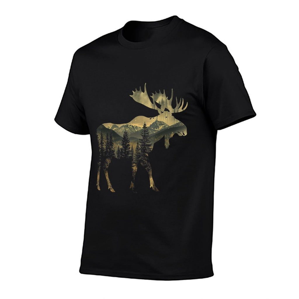 Elk Mountains Hiking Camping Alaska Nature Lovers  Heathered Texture T-Shirt