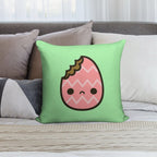 Sad Easter Egg Soft Decorative Cover Throw Pillow
