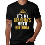 It's My Grandma's 99th Birthday 99 Years Old Women  Eco-friendly Material T-Shirt