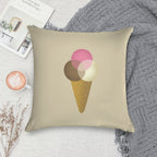 Icecream Venndor Soft Shrink-Resistant Throw Pillow