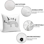 SIMONS Kitty CAT Taking A Nap Soft Reinforced Edging Throw Pillow