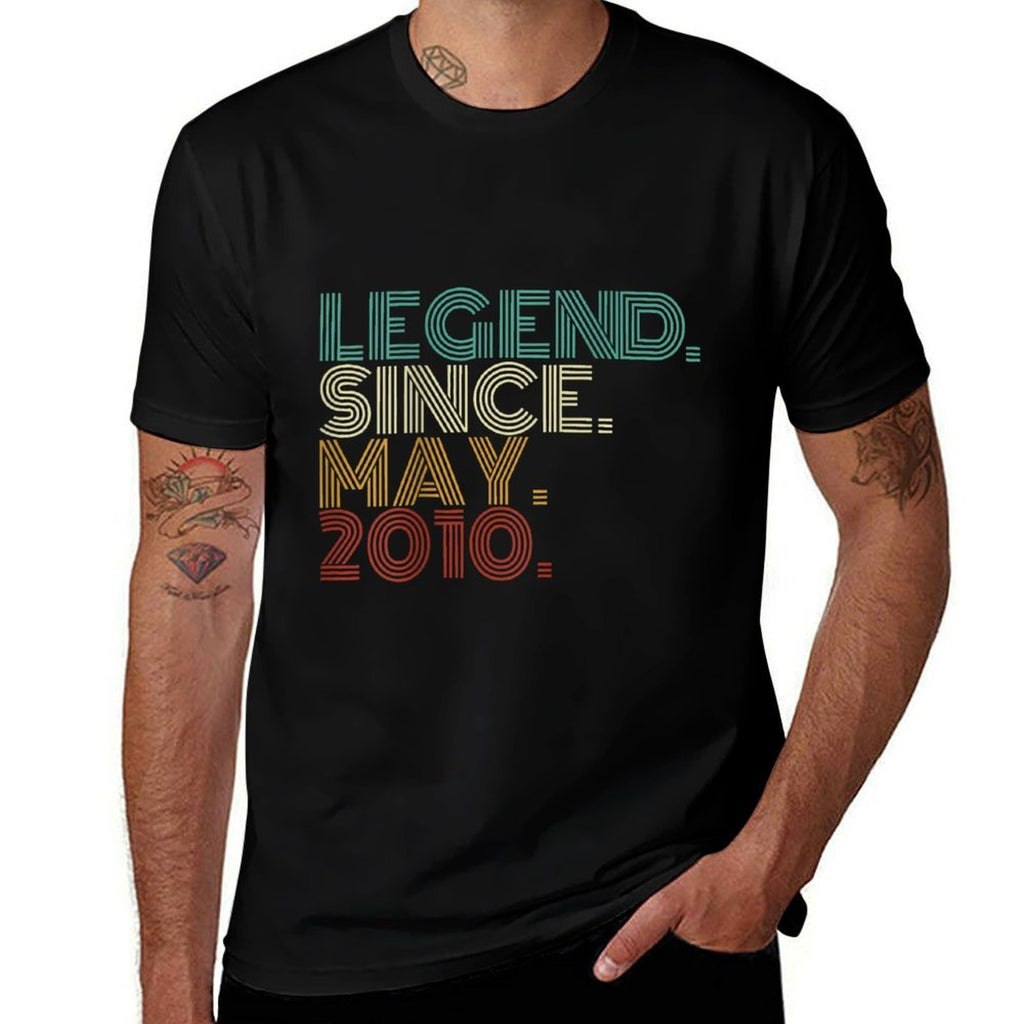 15 Years Old Legend Since May 2010 15th Birthday  Tagless Design T-Shirt