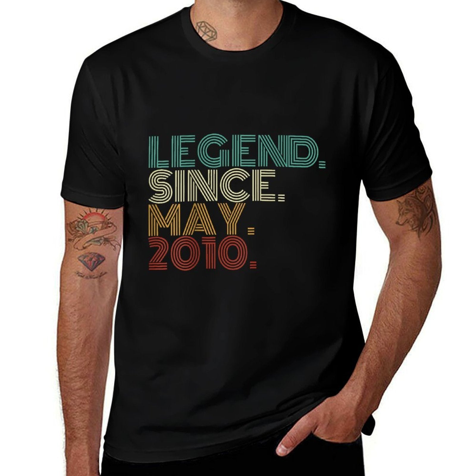 15 Years Old Legend Since May 2010 15th Birthday  Tagless Design T-Shirt