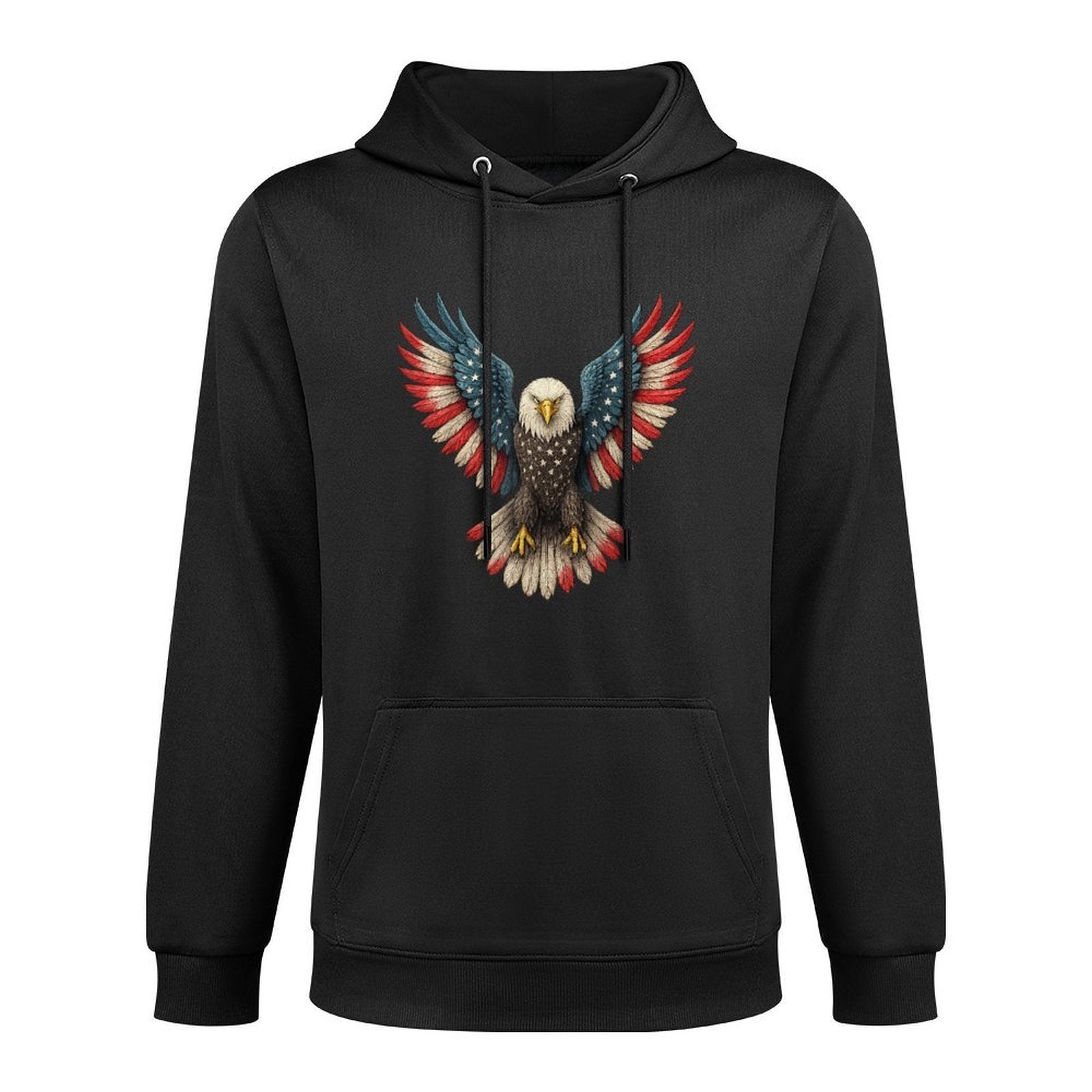 Patriotic Eagle Boys 4th of July Breathable Fabric Hoodie