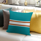 Miami Dolphins Pattern Soft Shrink-Resistant Throw Pillow