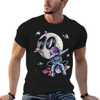 10 Years Old Birthday Boy Astronaut Gifts Space 10th B-Day  Tagless Design T-Shirt