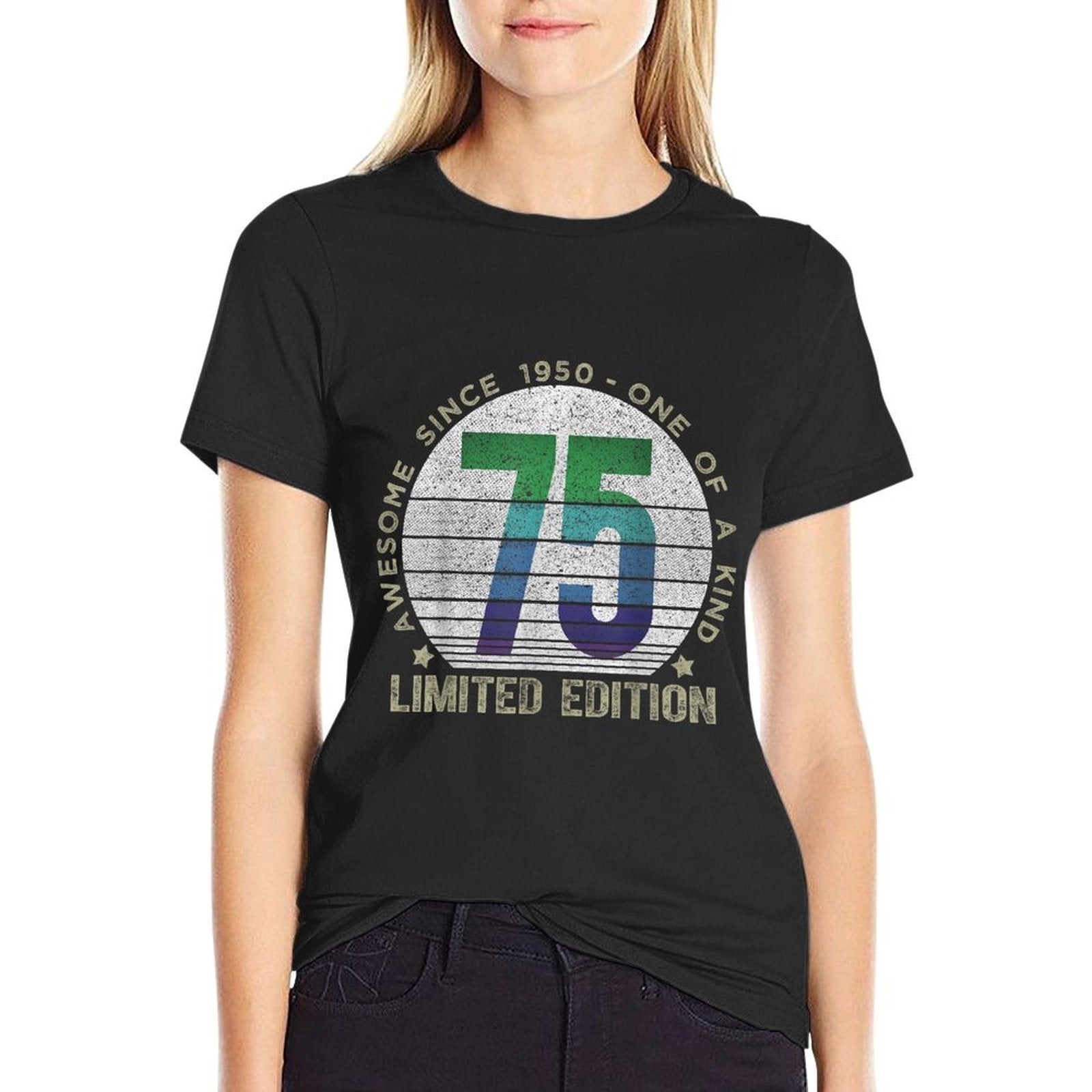 75 Year Old Gifts Vintage 1950 Limited Edition 75th Birthday  Odor-resistant T-Shirt