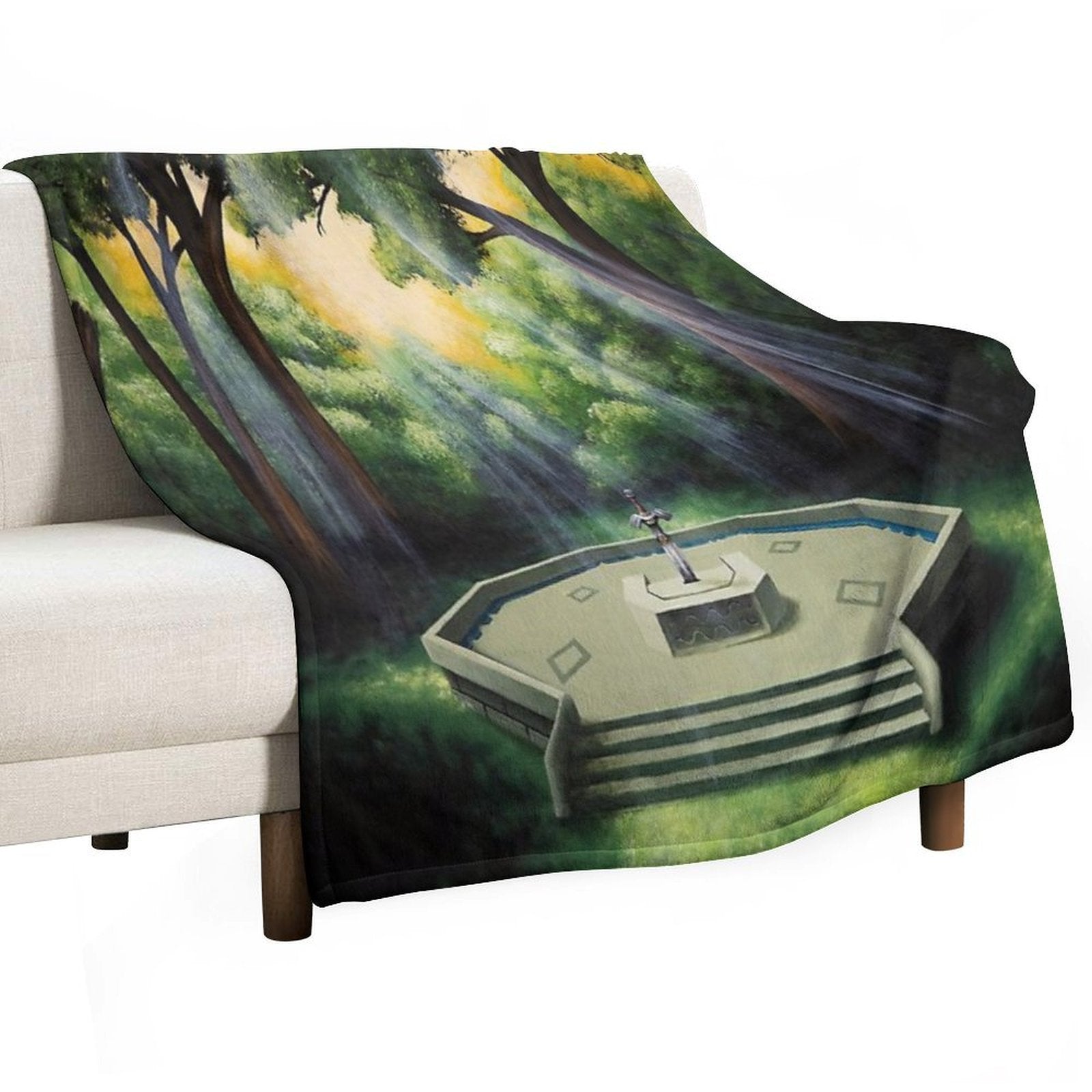 Pedestal of Time Shrink-resistant Throw Blanket