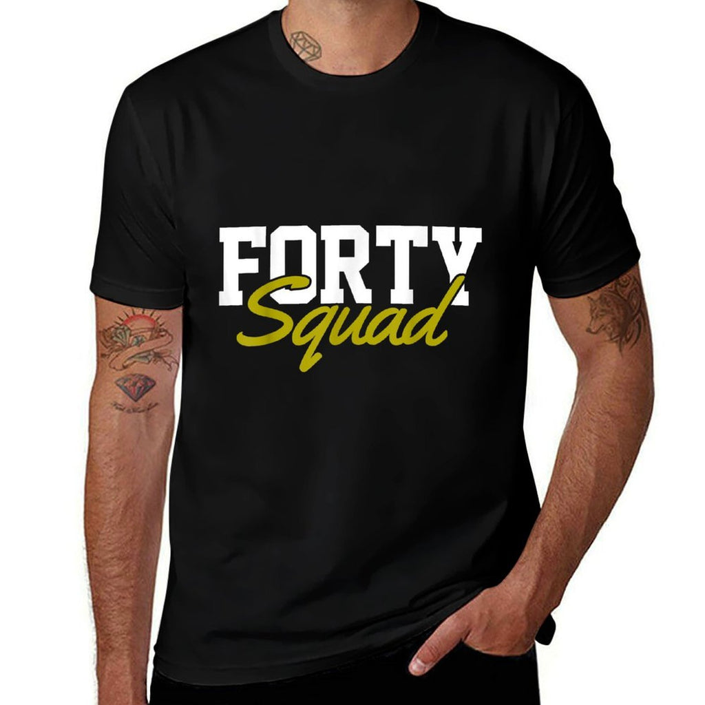 40th Birthday  Oversized Silhouette T-Shirt