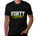40th Birthday  Oversized Silhouette T-Shirt