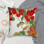 Nasturtium Flower Soft Luxury Feel Throw Pillow
