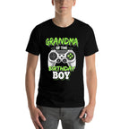 Grandma of The Birthday Boy Matching Video Game Birthday  Durable T-Shirt