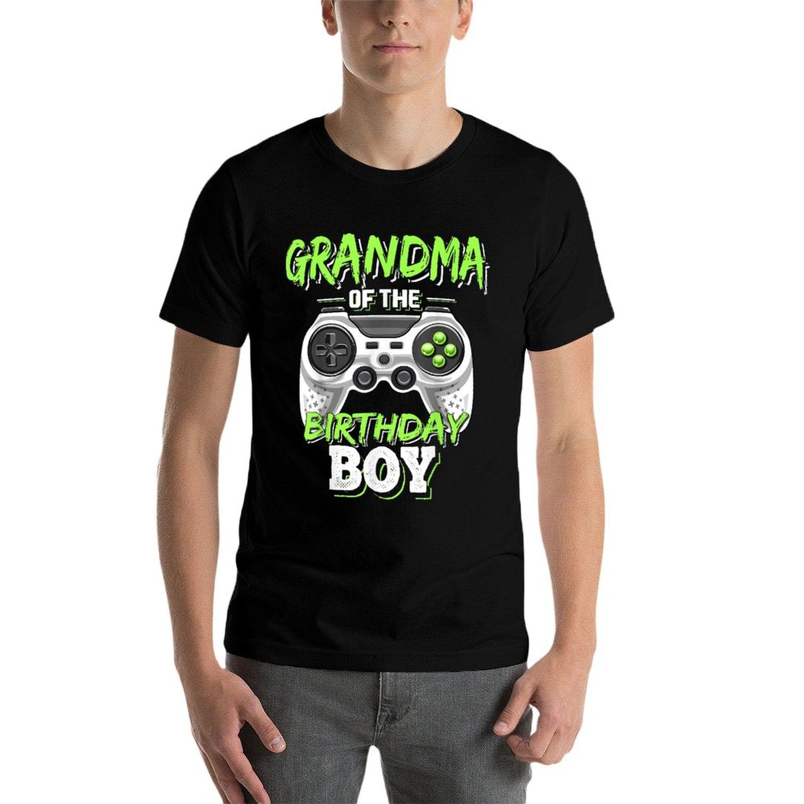 Grandma of The Birthday Boy Matching Video Game Birthday  Durable T-Shirt