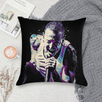 Chester Bennington Tribute LP What I've Done Pop Art Soft Anti-Pilling Throw Pillow