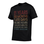 21 Years Of Being Awesome Boys And Girls 21st Birthday  Classic T-Shirt