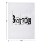 Brainrotting Funny Meme Print Anti-pilling Throw Blanket