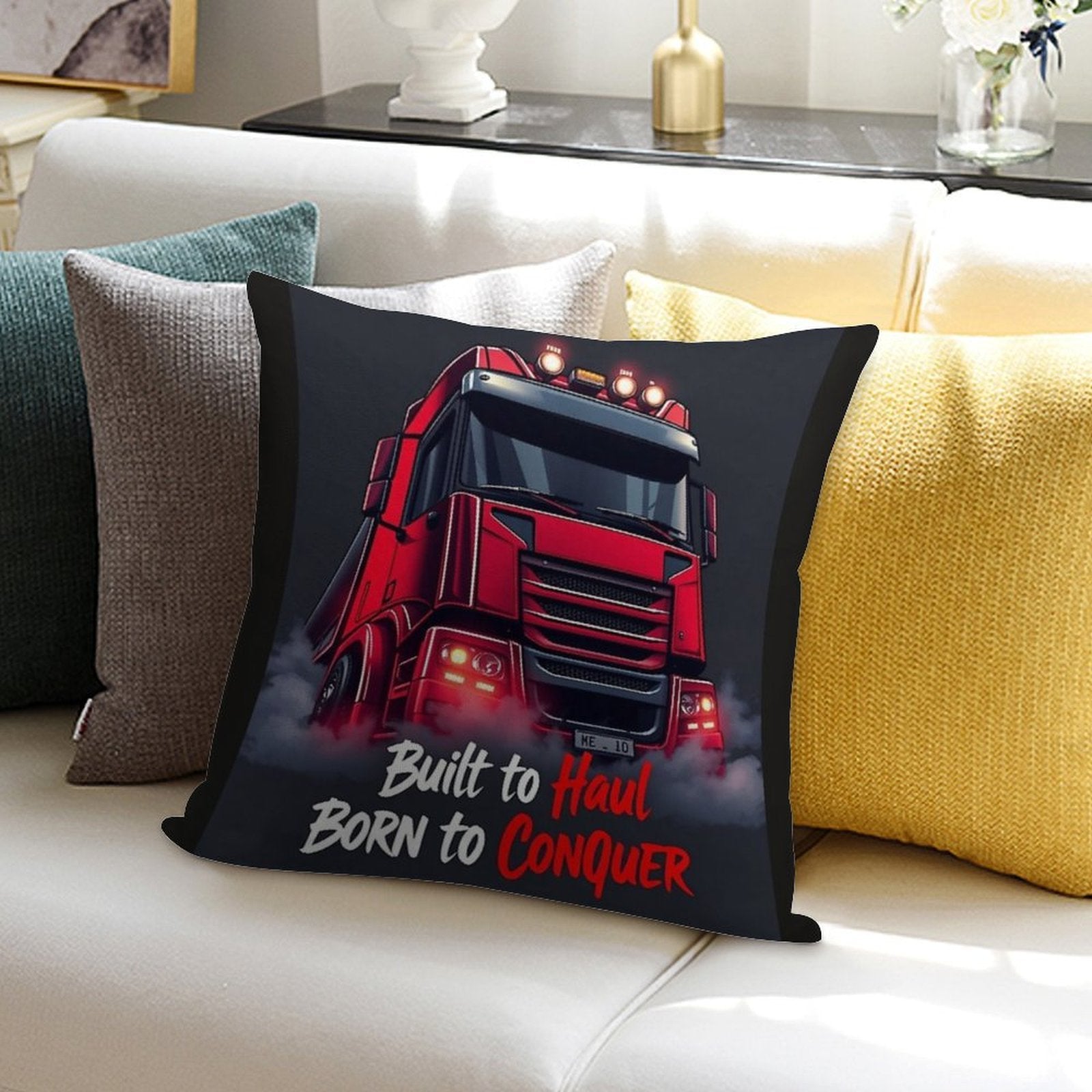 Haul & Conquer Soft Style Accent Throw Pillow