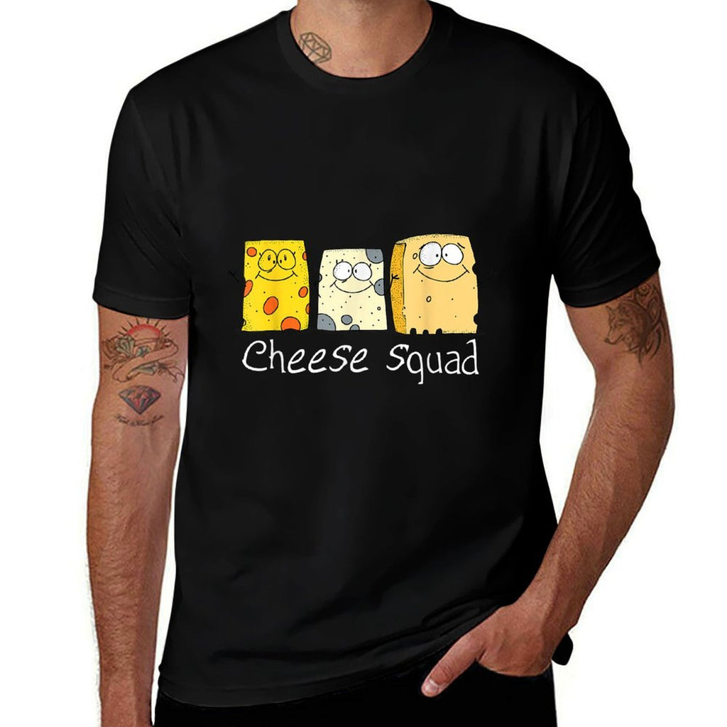Cheese Squad  Cheese Food  Cheese  Fade-proof Color T-Shirt