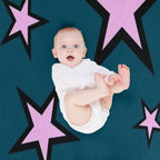 Star Pattern Machine-washable Throw Blanket