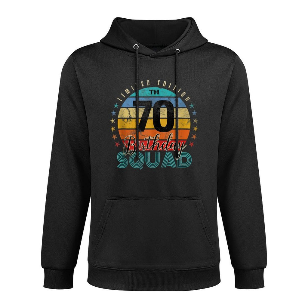70 Year Old Birthday Squad Vintage 70th B-Day Group Friends Pilling-Resistant Hoodie