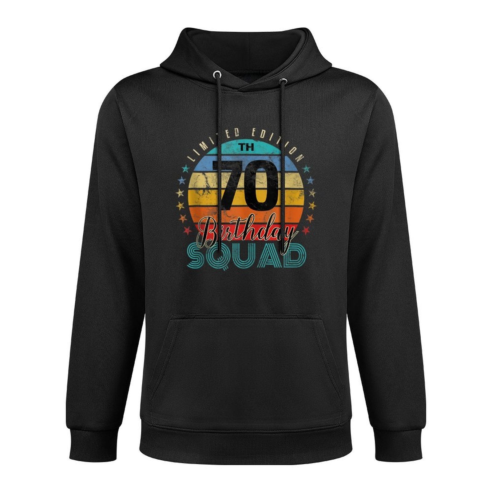 70 Year Old Birthday Squad Vintage 70th B-Day Group Friends Pilling-Resistant Hoodie