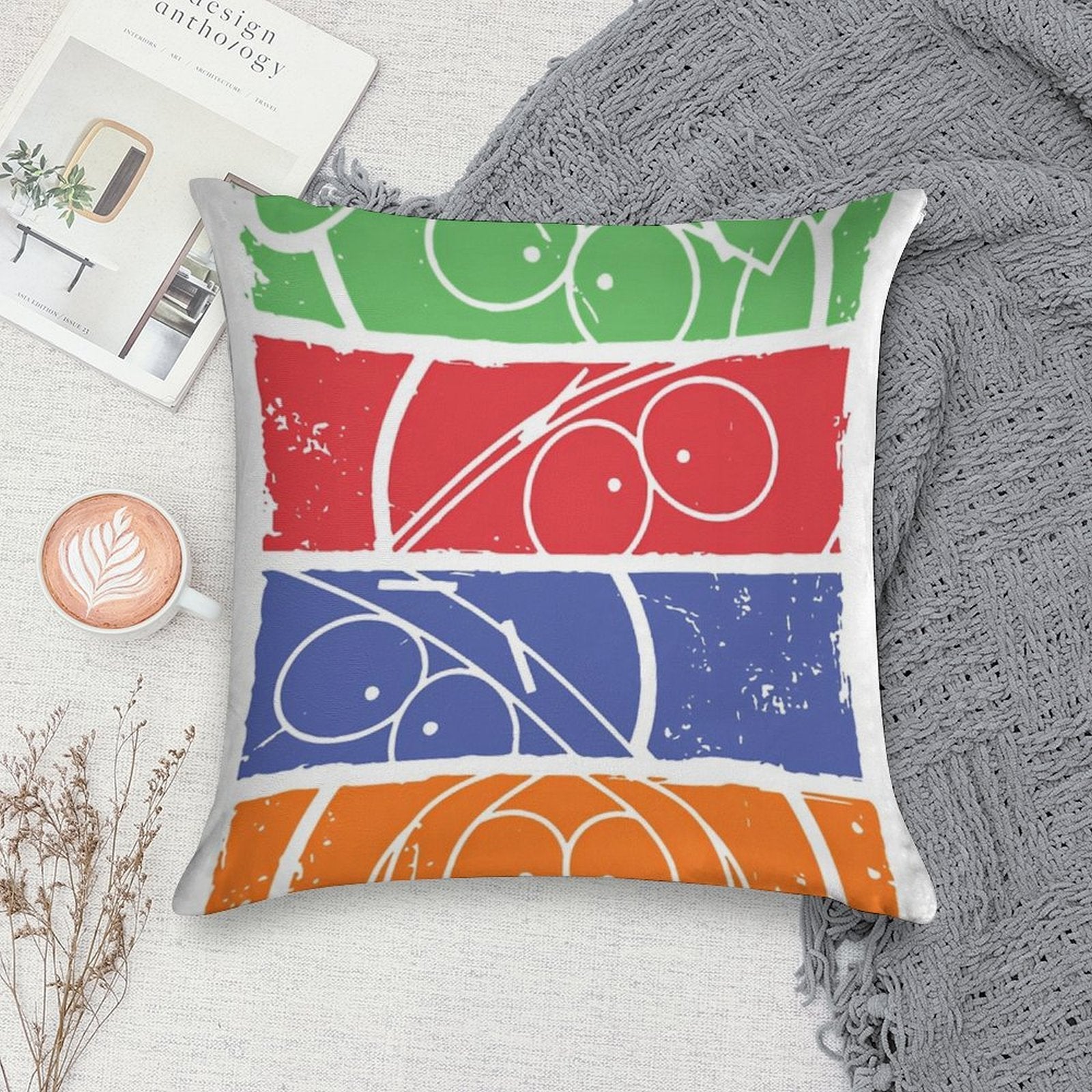 South Park Minimal Faces Soft High-Density Material Throw Pillow