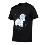 Pokémon Alolan Vulpix Winter Watercolor Portrait  Cotton T-Shirt