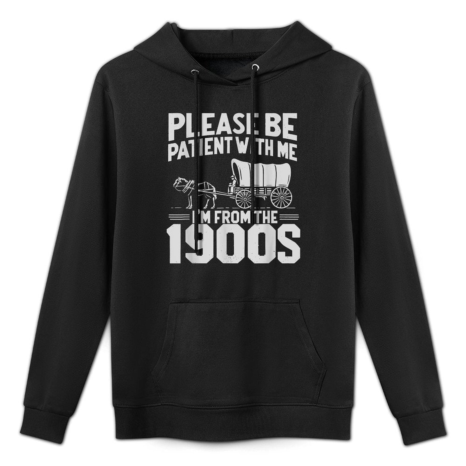 Please Be Patient I&#39;m From The 1900s Funny Over The Hill Kangaroo Pocket Hoodie