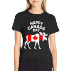 Canada Day Maple Leaf Kids Youth Toddler Boy Girl Moose  Moisture-wicking T-Shirt