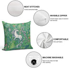 Unicorn Magic Soft Short Plush Fabric Throw Pillow