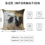 Courtship Dance of The Male Asian Houbara Bustard Soft Multiple Sizes Throw Pillow