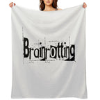 Brainrotting Funny Meme Print Anti-pilling Throw Blanket