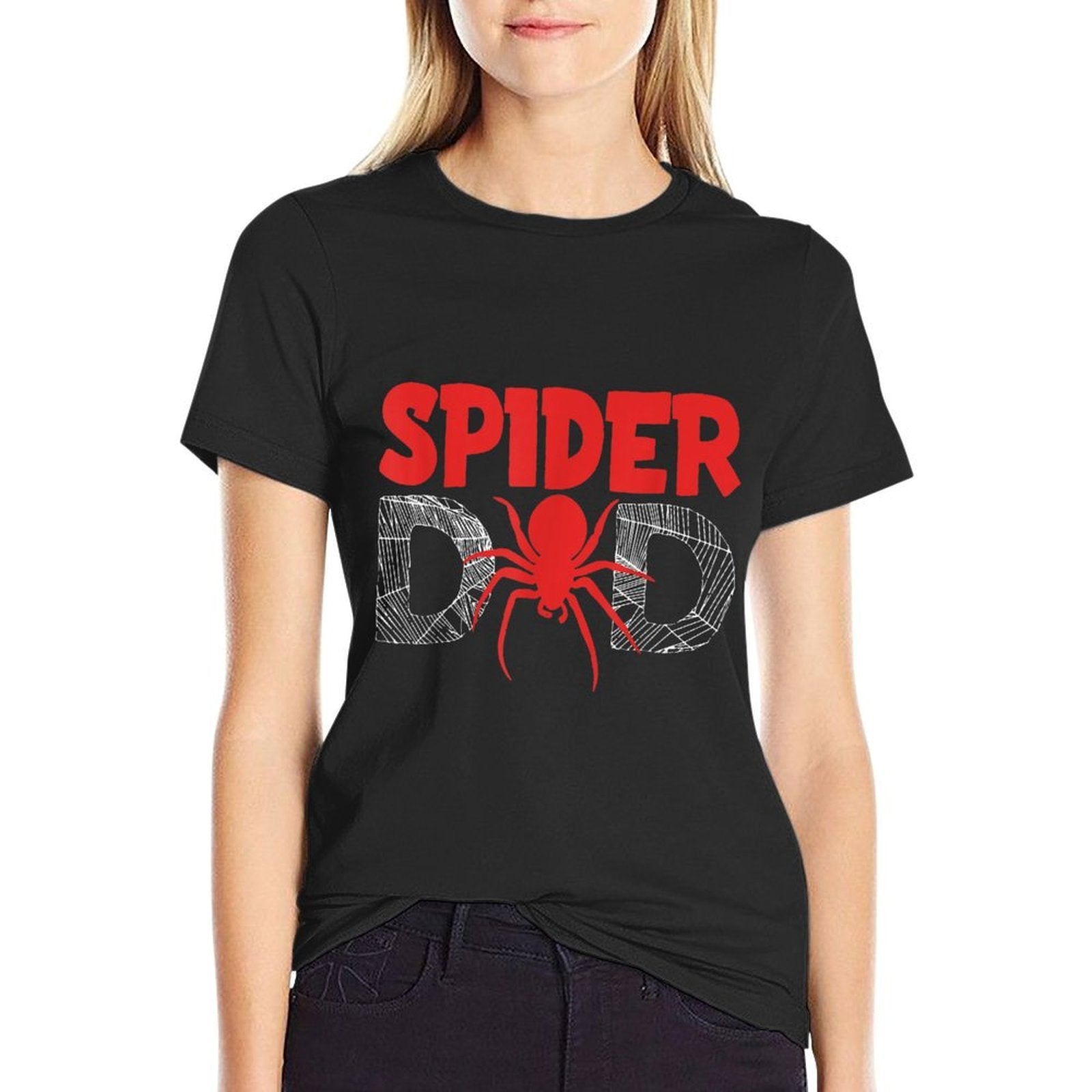Funny Spider Dad Design For Men Male Parents Spider Lovers  Slim-fit Cut T-Shirt