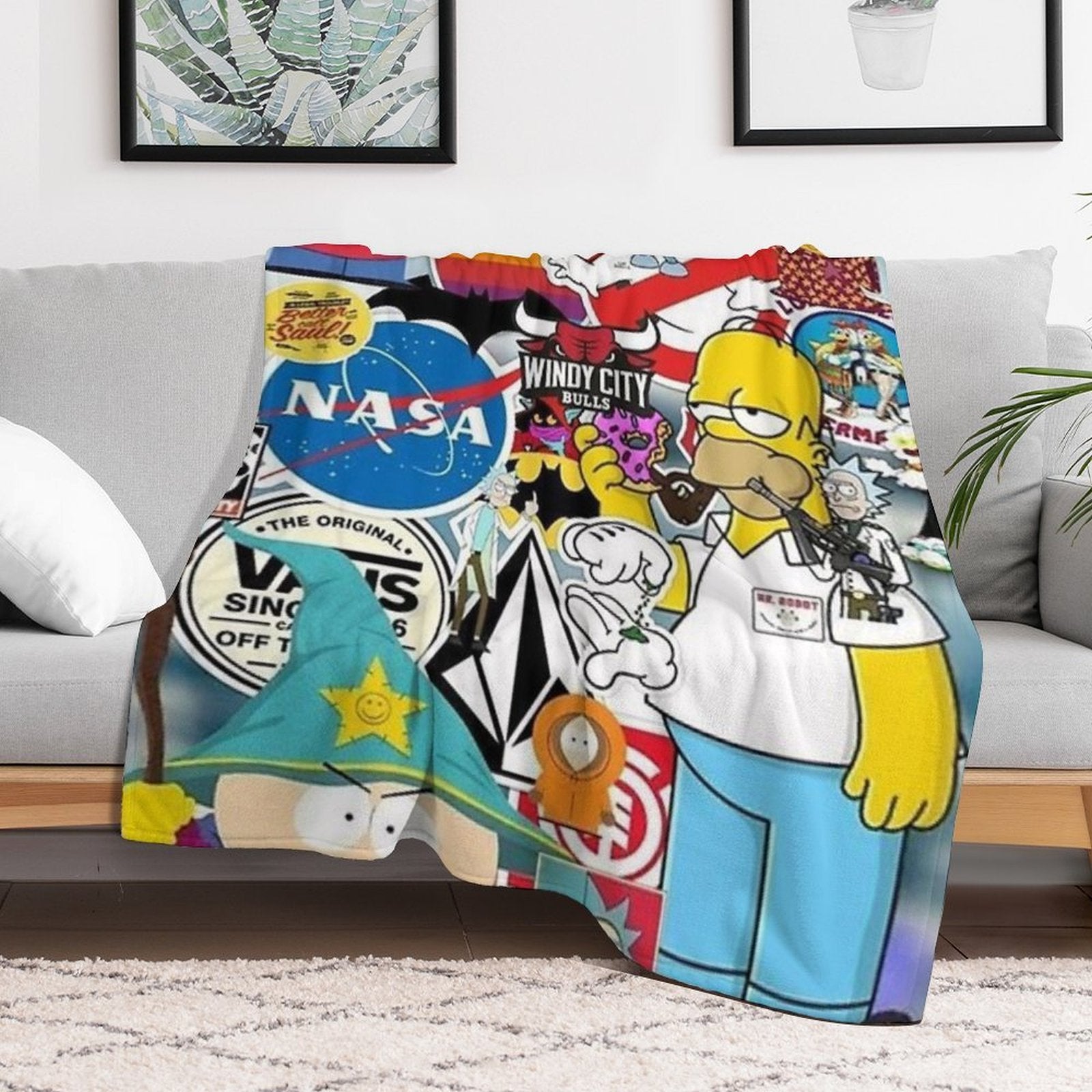 Vintage Brands All-season Throw Blanket