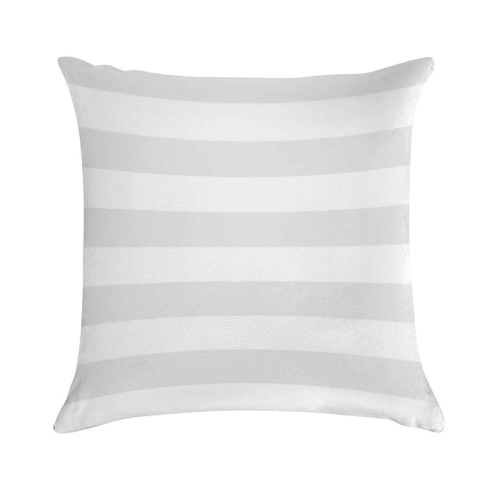Palest Grey And White Stripes Soft Style Accent Throw Pillow