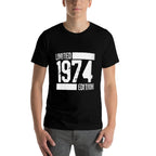 50th Birthday Vintage 1974 Limited Edition Men  Trendy Pattern T-Shirt