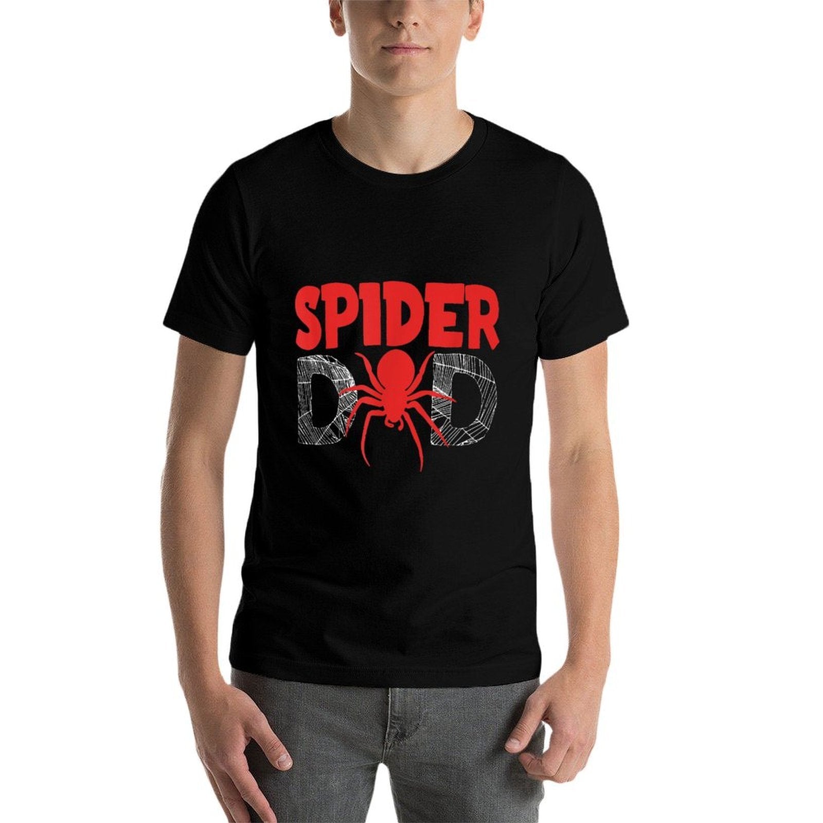 Funny Spider Dad Design For Men Male Parents Spider Lovers  Slim-fit Cut T-Shirt